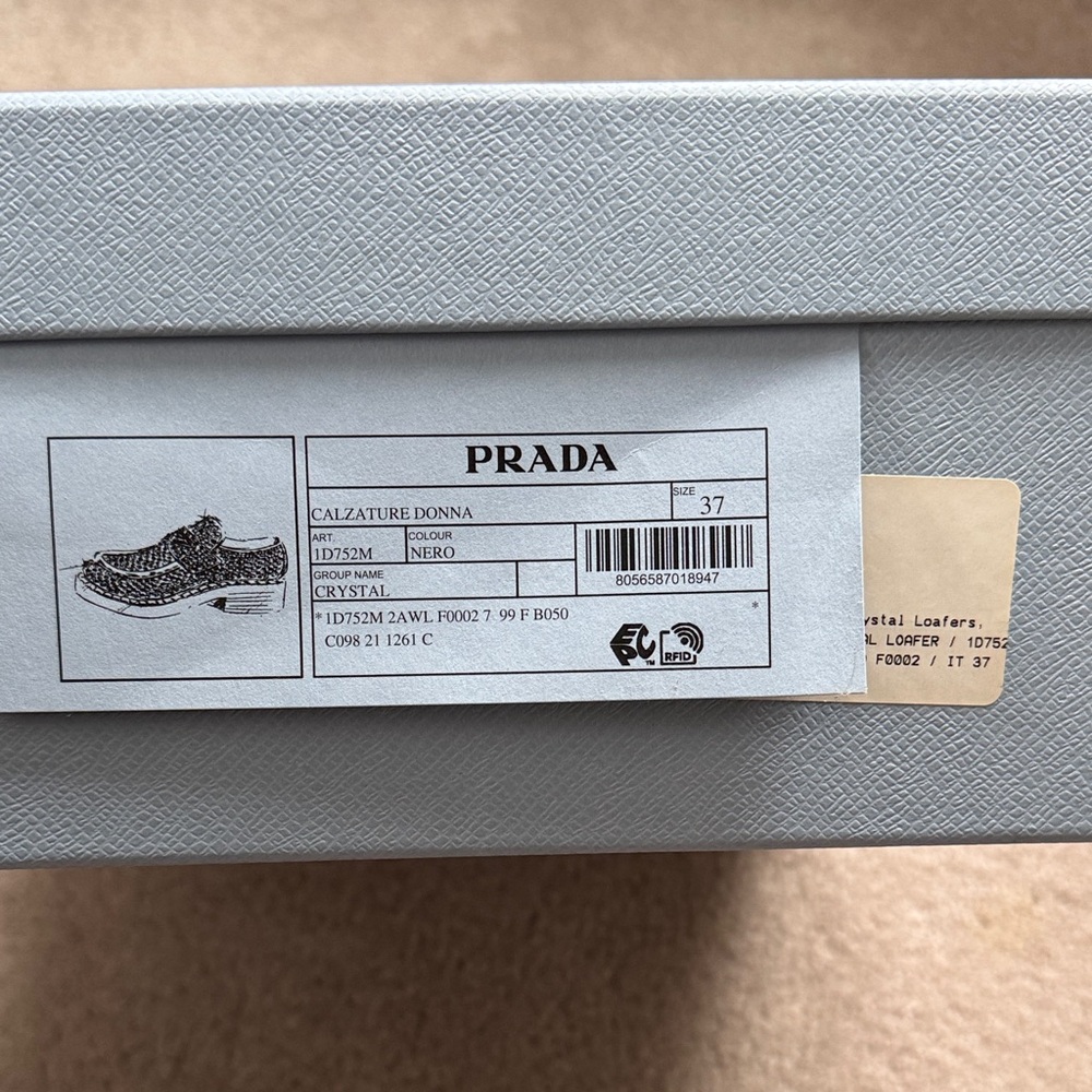 Prada black crystal loafers for women - Picture 5 of 6